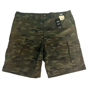 Lee Men's Green Camouflage Cargo Shorts